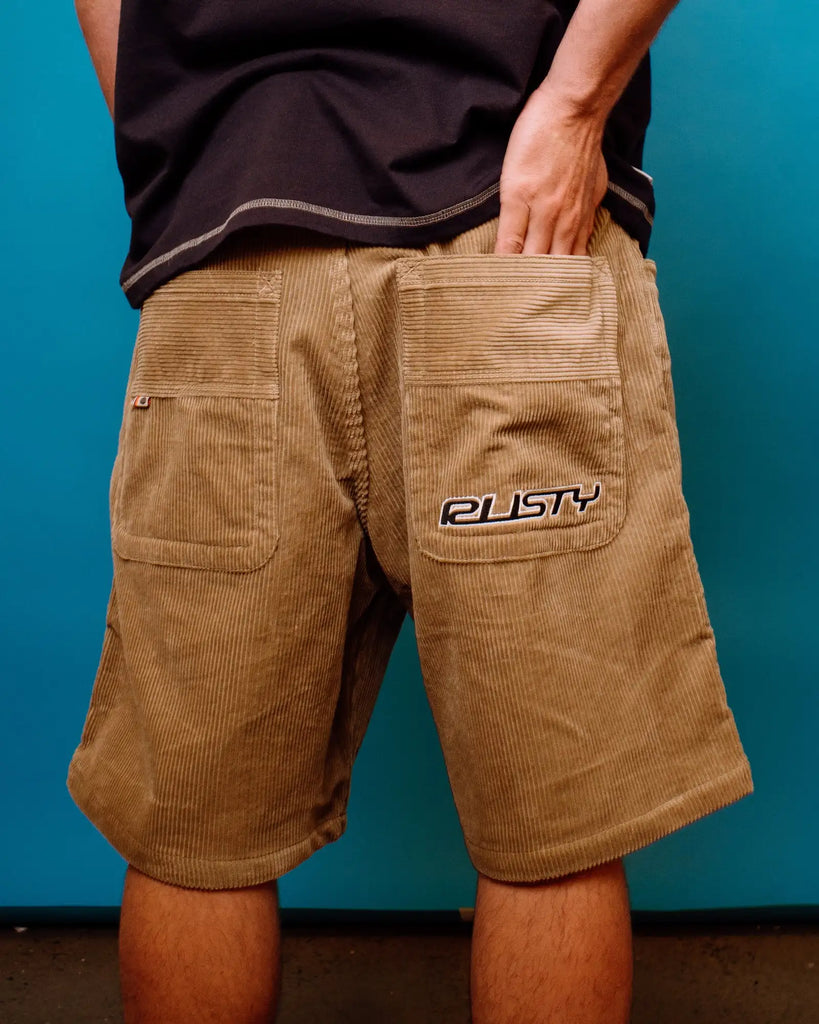 Rusty Mens Shorts Flip Daddy Tapeless Cord