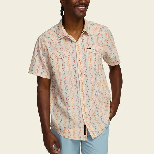Howler Brothers Mens Woven H Bar B Snapshirt