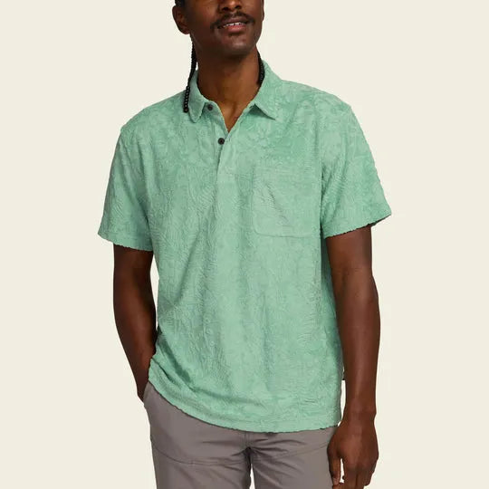Howler Brothers Mens Knit Plusherman Terry Polo