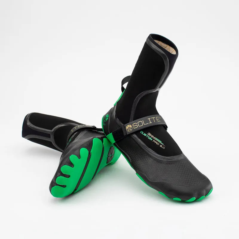Solite Surf Booties 3mm Custom Pro 2.0 Flagship Custom-Fit