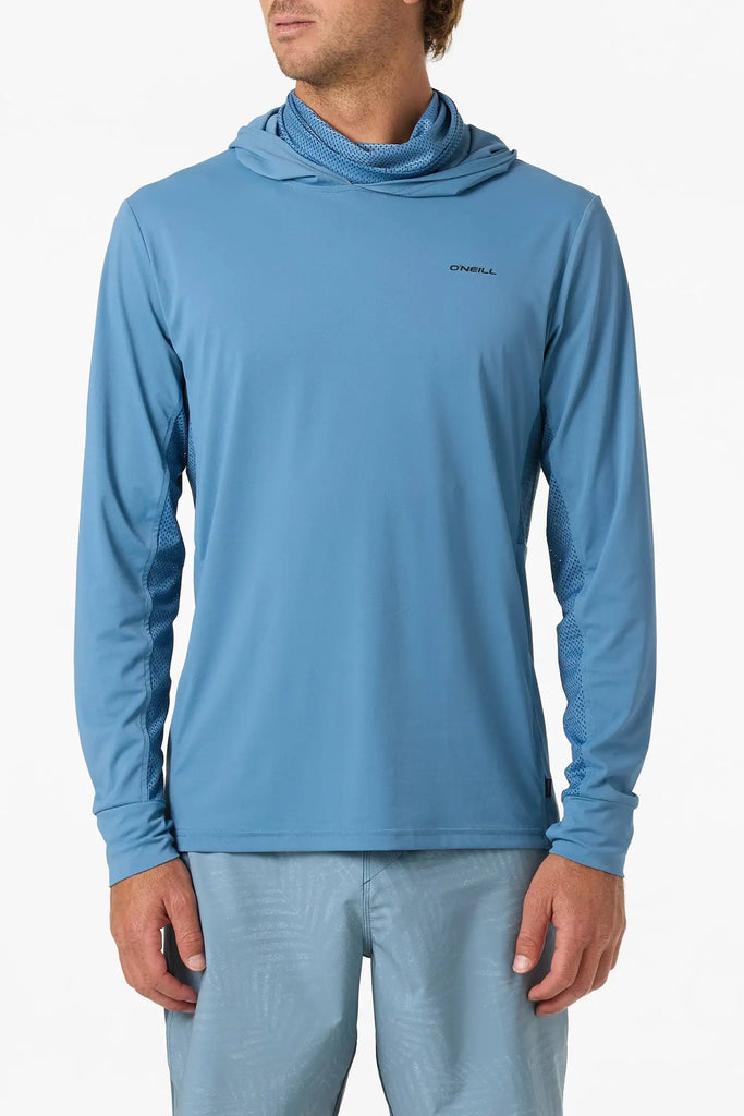 Oneill Mens Shirt TRVLR UPF Elevated Hooded Long Sleeve Pullover