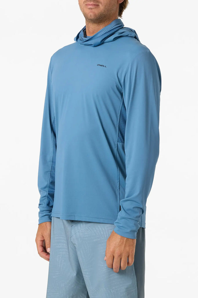 Oneill Mens Shirt TRVLR UPF Elevated Hooded Long Sleeve Pullover