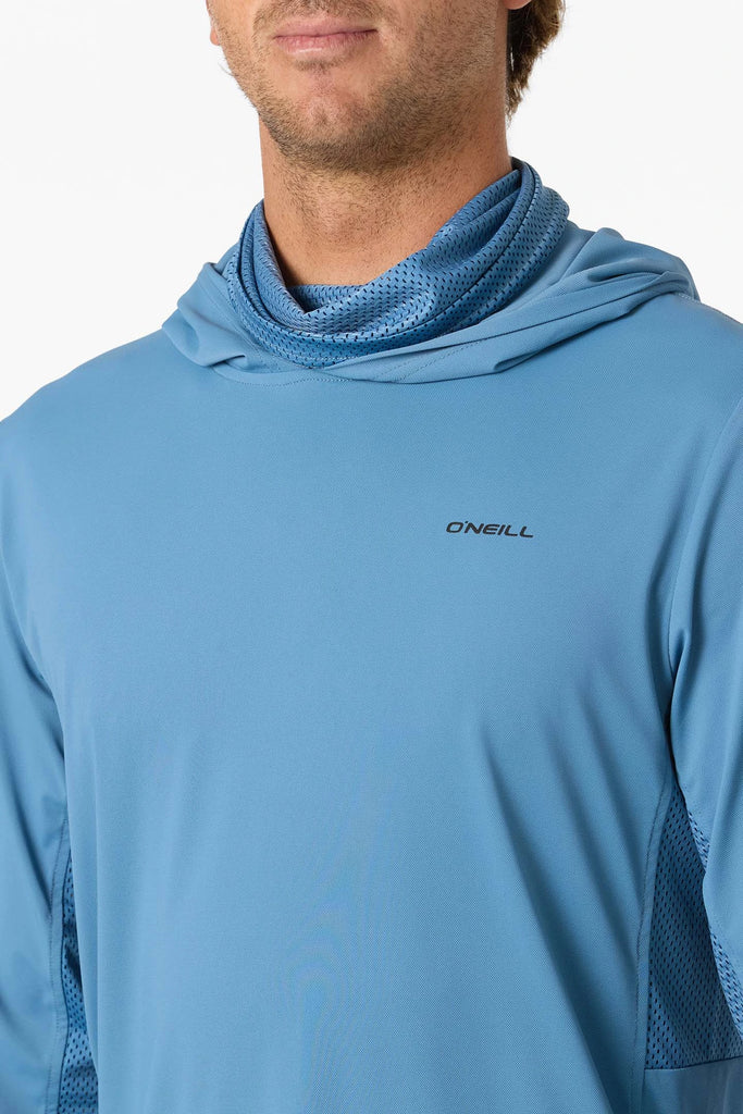 Oneill Mens Shirt TRVLR UPF Elevated Hooded Long Sleeve Pullover