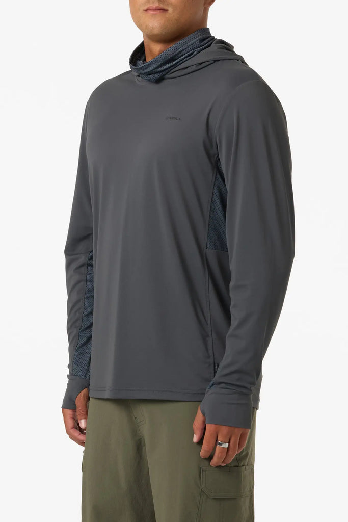 Oneill Mens Shirt TRVLR UPF Elevated Hooded Long Sleeve Pullover