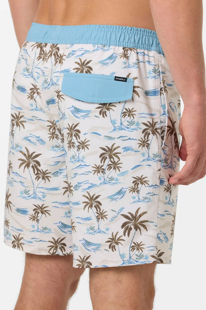 Oneill Mens Boardshorts Hermosa Elastic Waist Lined 17