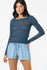 Oneill Womens Shirt Marliz Lace Long Sleeve Top
