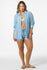 Oneill Womens Shirt Leni Waves Stripe Relaxed Long Sleeve Top