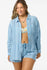 Oneill Womens Shirt Leni Waves Stripe Relaxed Long Sleeve Top