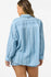 Oneill Womens Shirt Leni Waves Stripe Relaxed Long Sleeve Top