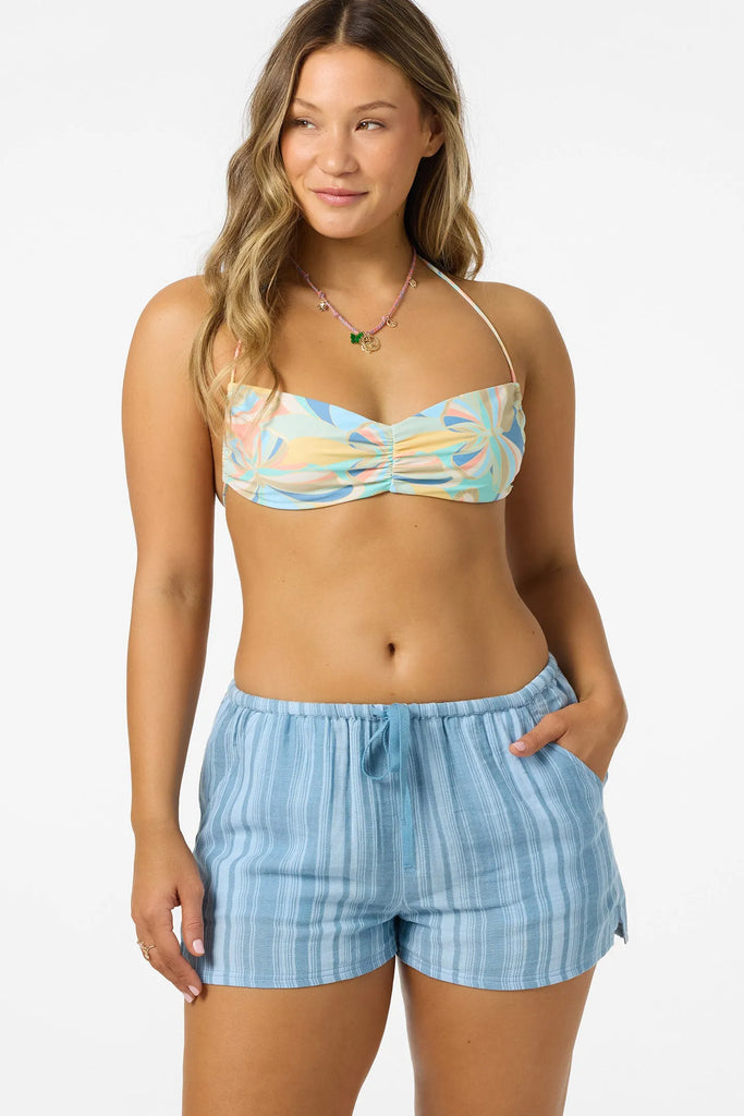 Oneill Womens Shorts Brenda Waves Stripe Beach Shorts