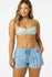 Oneill Womens Shorts Brenda Waves Stripe Beach Shorts