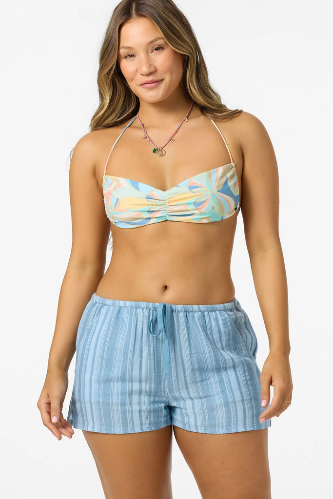 Oneill Womens Shorts Brenda Waves Stripe Beach Shorts