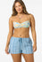 Oneill Womens Shorts Brenda Waves Stripe Beach Shorts