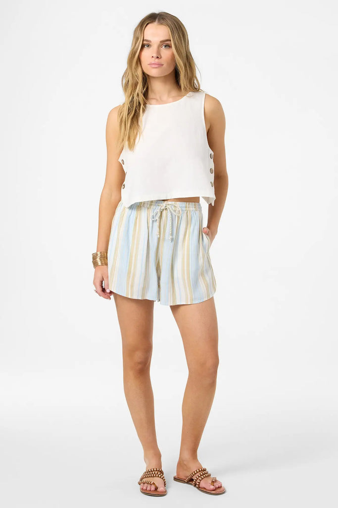 Oneill Womens Shorts Millie Stripe Beach Shorts
