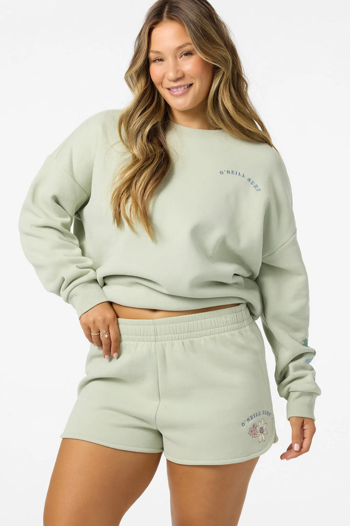 Oneill Womens Shorts Petal Scallop Fleece Lounge