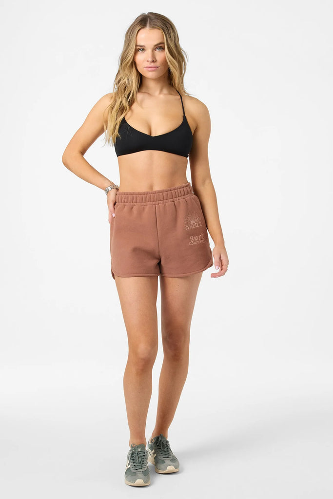 Oneill Womens Shorts Chore Break Scallop Fleece Lounge Shorts