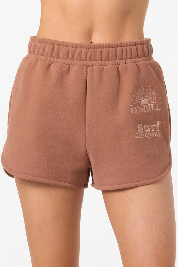 Oneill Womens Shorts Chore Break Scallop Fleece Lounge Shorts