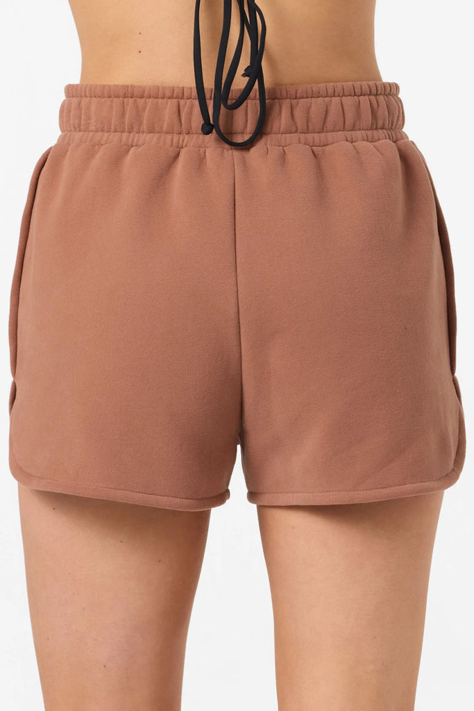 Oneill Womens Shorts Chore Break Scallop Fleece Lounge Shorts