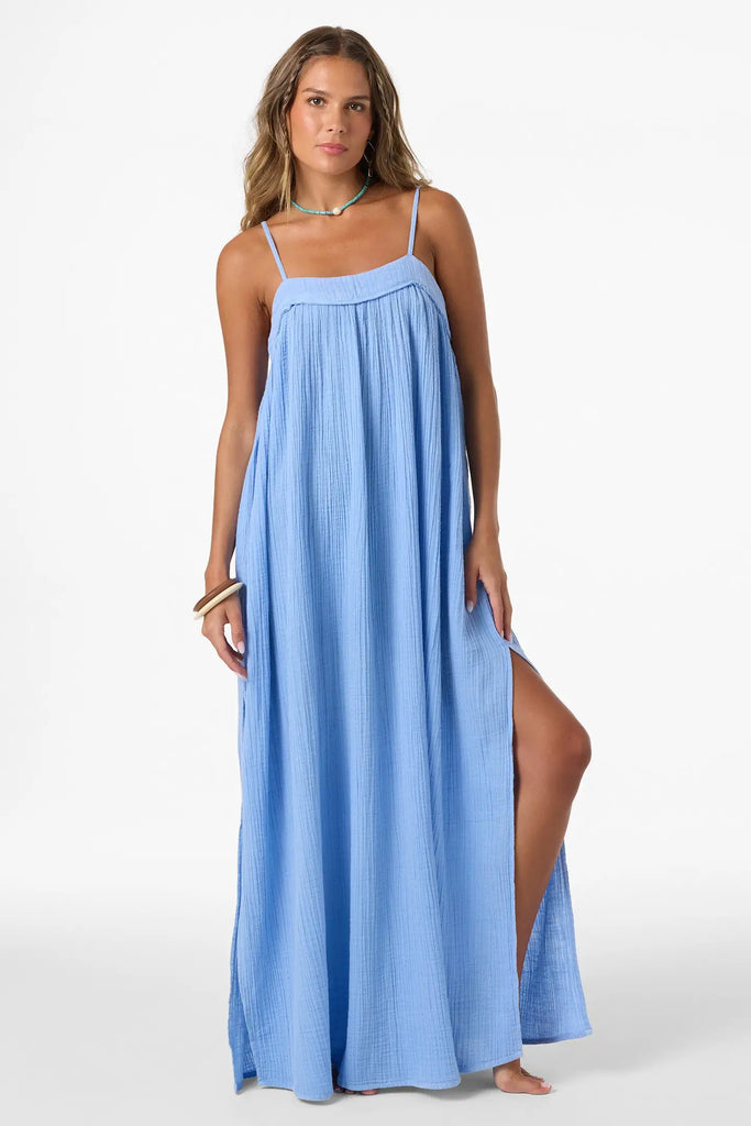 Oneill Womens Dress Saltwater Solids Sai Maxi Cover-Up