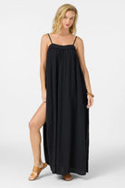 Oneill Womens Dress Saltwater Solids Sai Maxi Cover-Up