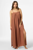 Oneill Womens Dress Saltwater Solids Sai Maxi Cover-Up
