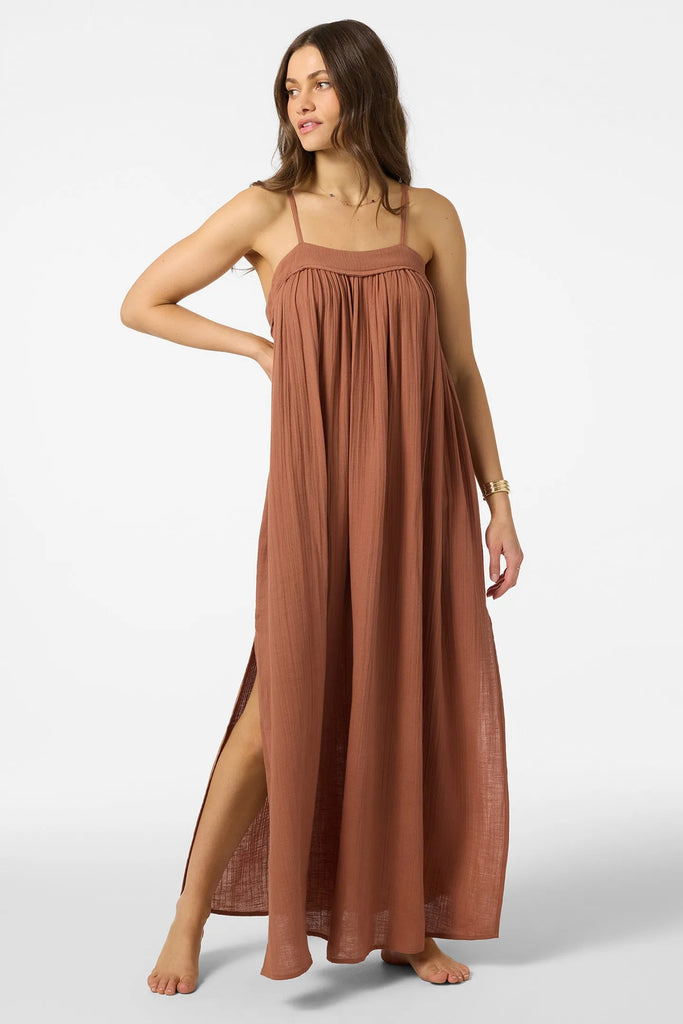 Oneill Womens Dress Saltwater Solids Sai Maxi Cover-Up