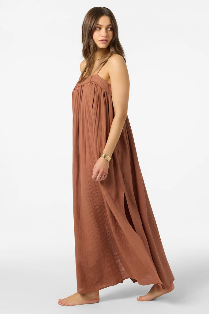 Oneill Womens Dress Saltwater Solids Sai Maxi Cover-Up