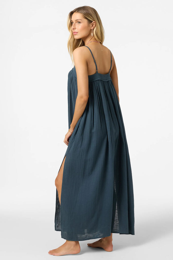 Oneill Womens Dress Saltwater Solids Sai Maxi Cover-Up