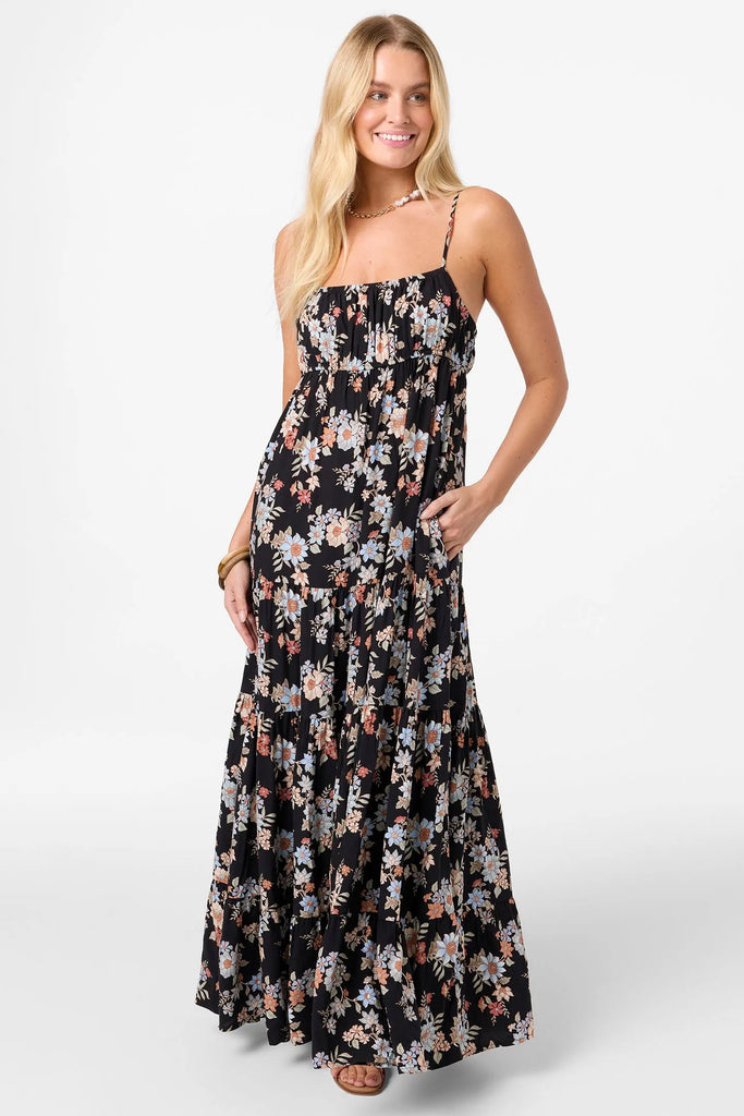 Oneill Womens Dress Lillie Bali Floral Maxi