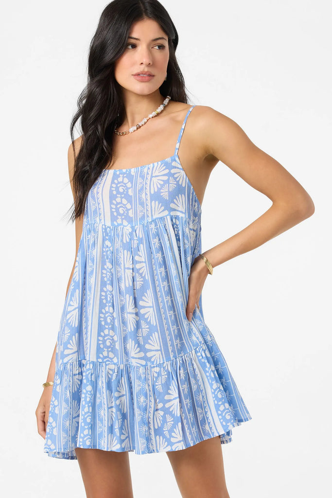 Oneill Womens Dress Saltwater Essentials Rilee Printed Mini Cover-Up