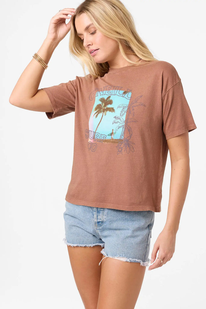 Oneill Womens Shirt Doodles Easy Tee