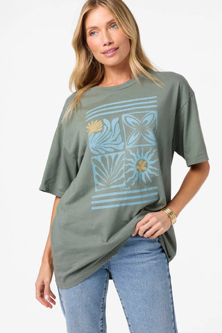Oneill Womens Shirt O'Riginals Elements Oversized Tee