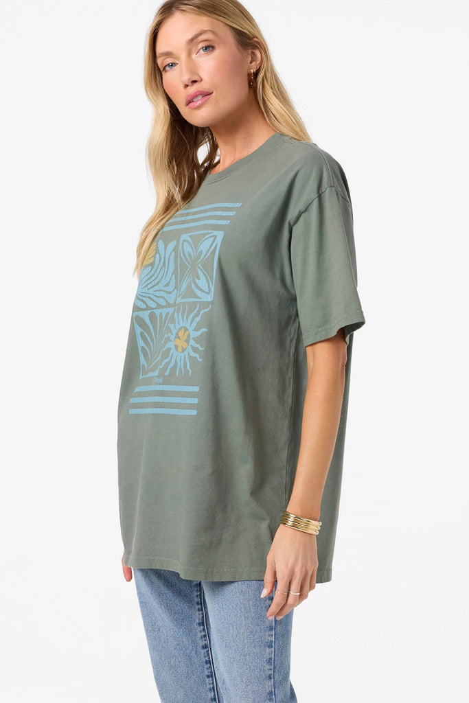 Oneill Womens Shirt O'Riginals Elements Oversized Tee