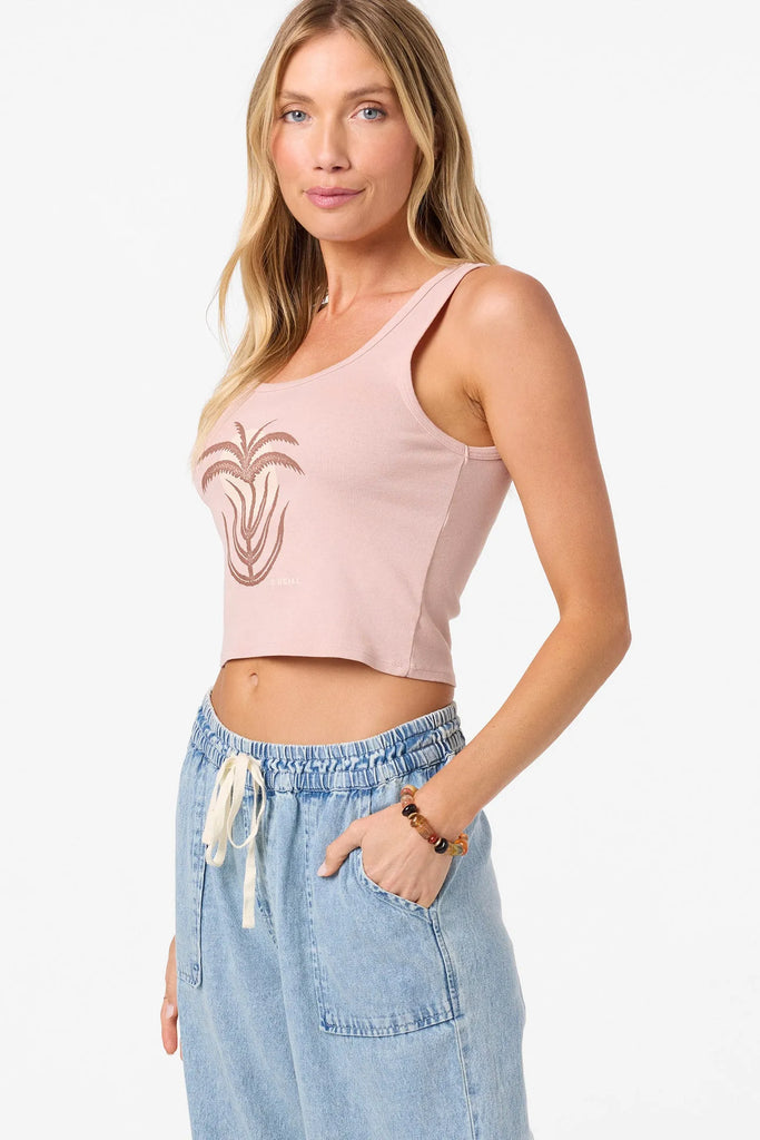 Oneill Womens Tank Top Palm Sun Scoop Neck