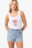 Oneill Womens Tank Top Palm Sun Scoop Neck