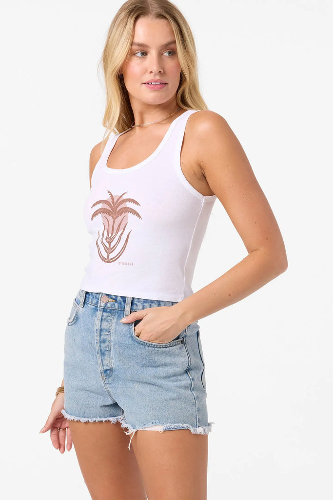 Oneill Womens Tank Top Palm Sun Scoop Neck