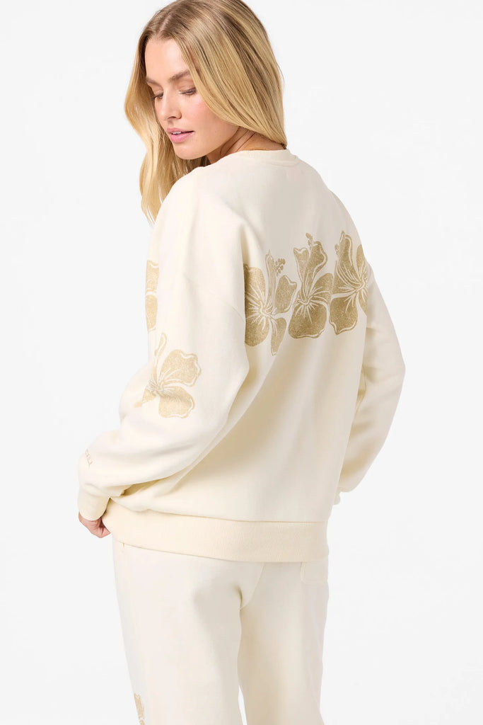 Oneill Womens Sweatshirt Lei Oversized Crew Neck Fleece