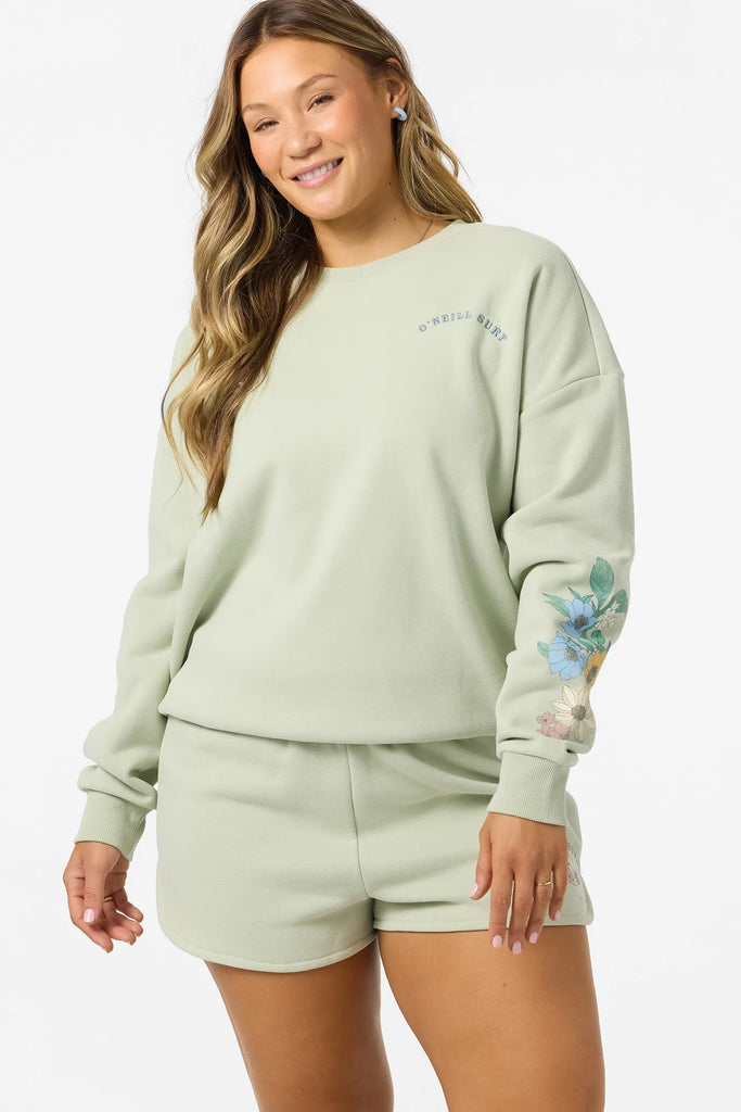 Oneill Womens Sweatshirt Petal Oversized Crew Neck Fleece