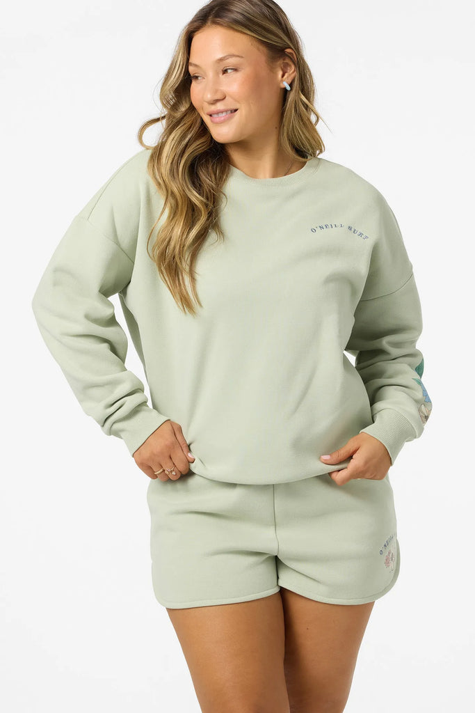 Oneill Womens Sweatshirt Petal Oversized Crew Neck Fleece