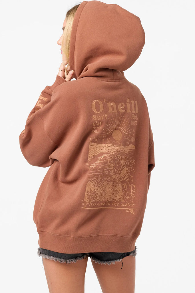Oneill Womens Sweatshirt Chore Break Oversized Hoodie