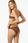 Oneill Womens Bikini Bottoms Saltwater Solids Rockley Medium