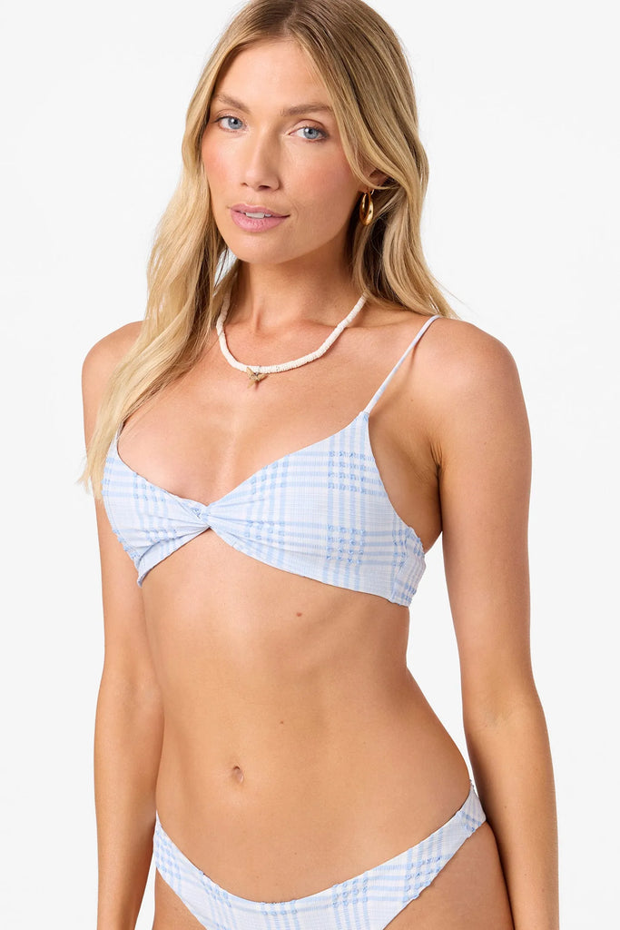 Oneill Womens Bikini Top Catamaran Plaid Malibu Bralette