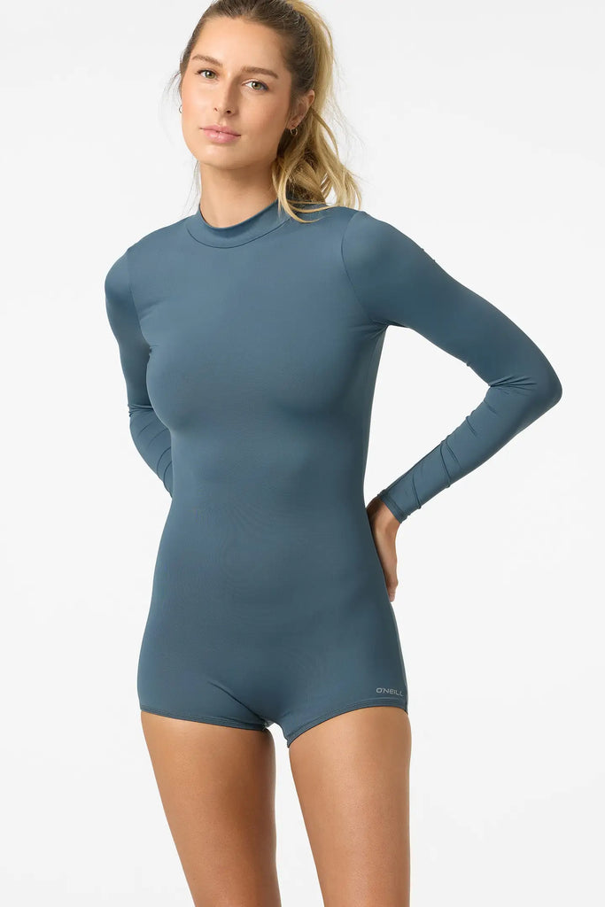 Oneill Womens Swimsuit Performance Surf Shadow Bay Long Sleeve One Piece