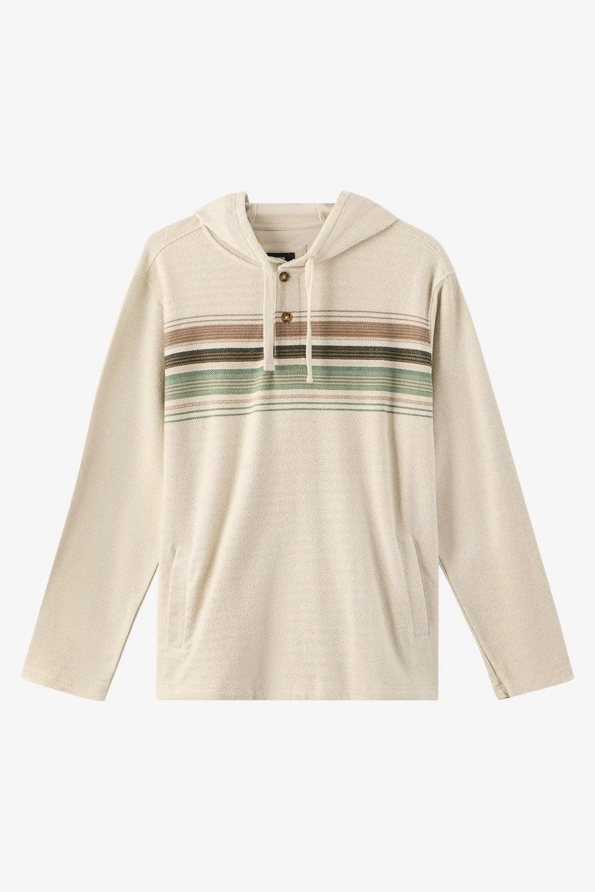 Oneill Mens Sweatshirt Bavaro Block Striped Poncho Pullover Fleece