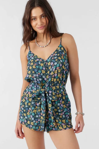 CALIPESSA Summer Green Floral Print Wide Leg Cami Women's Casual Jumpsuits  Rompers Overalls - Walmart.com