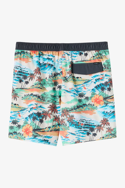 Oneill Mens Boardshorts Hermosa Elastic Waist Lined 17