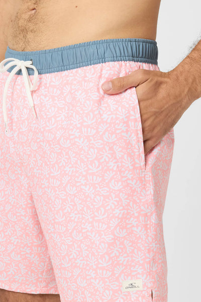 Oneill Mens Boardshorts Hermosa Elastic Waist Lined 17