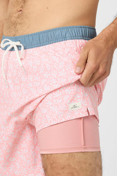 Oneill Mens Boardshorts Hermosa Elastic Waist Lined 17