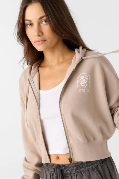 Oneill Womens Sweatshirt Darcie Zip Fleece