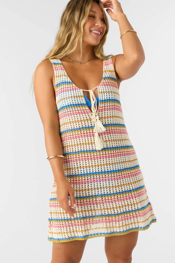 Oneill Womens Dress Ryan Stripe Mini Cover-Up Oneill Womens Dress Ryan Stripe Mini Cover-Up